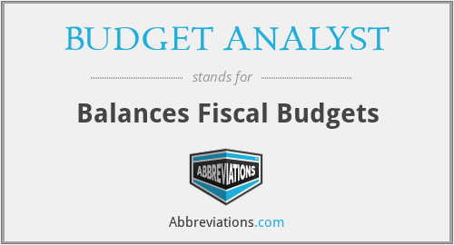 BUDGET ANALYST - Balances Fiscal Budgets